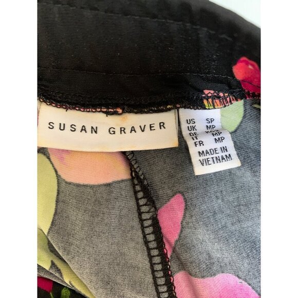 Susan Graver Womens Floral Print Pants - Picture 6 of 7